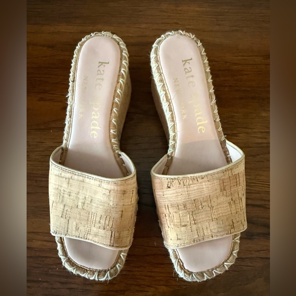 Kate Spade Cork Textured Sandals - Picture 1 of 6
